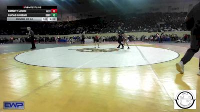 84 lbs Round Of 64 - Emmitt Lucio, Altus JH vs Lucas Huizar, Duncan Middle School