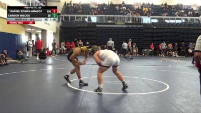 184 lbs Quarterfinal - Rafael Roman-Amador, Chabot College vs Carson Wilcox, Sierra College