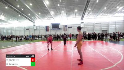 165 lbs 2nd Place - Ryker Roundy, Davis High School vs Brayden Carson, Silverback WC