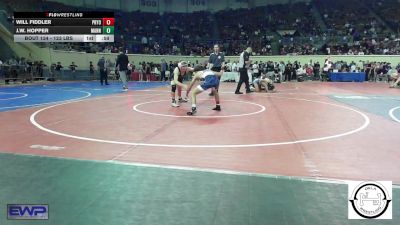 123 lbs Consi Of 32 #1 - Will Fiddler, Pryor Tigers Wrestling vs J.w. Hopper, Mannford Pirate Youth Wrestling