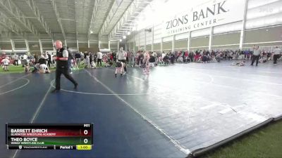 67 lbs Champ. Round 1 - Barrett Ehrich, Gladiator Wrestling Academy vs Theo Boyce, Wingz Wrestling Club