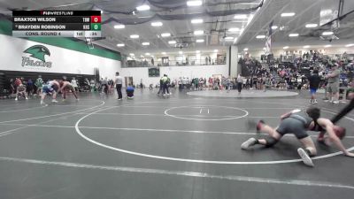 120 lbs Cons. Round 4 - Brayden Robinson, Kearney High School vs Braxton Wilson, The Best Wrestler