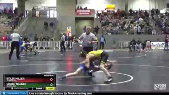 AA 106 lbs Semifinal - Chase Walker, Cleveland vs Stiles Miller, Science Hill
