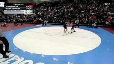 3A 215 lbs Champ. Round 1 - Teagan Dalton, Grantsville vs Staten Shepherd, Juab