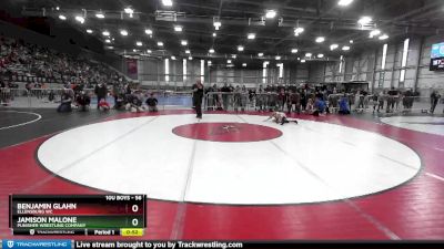 56 lbs Cons. Round 4 - Benjamin Glahn, Ellensburg WC vs Jamison Malone, Punisher Wrestling Company