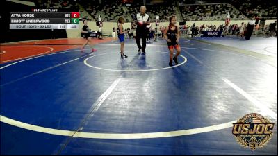 55 lbs Consi Of 4 - Ayva House, Hinton Takedown Club vs Elliott Underwood, Piedmont