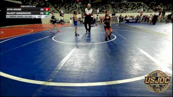 55 lbs Consi Of 4 - Ayva House, Hinton Takedown Club vs Elliott Underwood, Piedmont