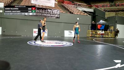 Cadet Boys Lower - 120 lbs 7th Place Match - Issac Arismendez, Frontier High School Wrestling vs Shane Ito, La Costa Canyon High School Wrestling