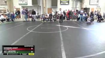 52 lbs Quarterfinal - Kitt Messiter, NOVA Wrestling Club vs Kymonee Leight, Outsiders