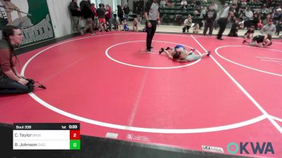 64 lbs Consi Of 4 - Chance Taylor, Brushy Wrestling Club vs Bandy Johnson, Checotah Matcats