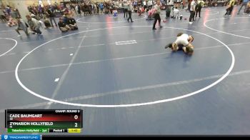 152 lbs Champ. Round 3 - Cade Baumgart, NE vs Zymarion Hollyfield, IN