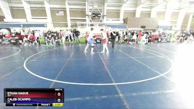 165 lbs Cons. Round 2 - Ethan Hague, WY vs Caleb Ocampo, CA