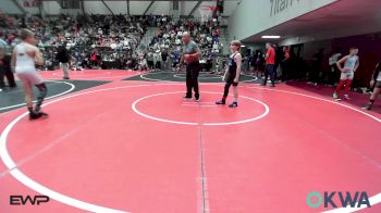 100 lbs Quarterfinal - Sam Satterfield, Tulsa Blue T Panthers vs Ezekiel Mashburn, Collinsville Cardinal Youth Wrestling