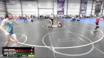 84 lbs Rd# 8- 12:30pm Saturday Final Pool - Anze Williams, Team Michigan vs Jack Aponte, NCWAY National Team