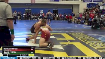 190 lbs Cons. Round 4 - Nathan Hodges, Columbia City vs Elijah Martin, EDGERTON