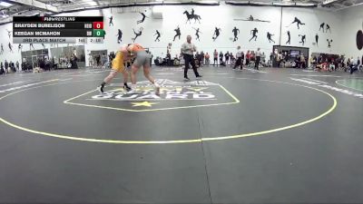 141 lbs 3rd Place Match - Keegan McMahon, Baldwin Wallace vs Brayden Burelison, Heidelberg