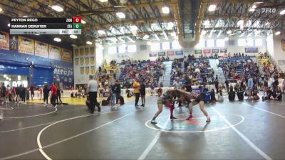 110 lbs Cons. Round 3 - Peyton Rego, Camden County Outsiders vs Hannah DeRuiter, St Augustine HS