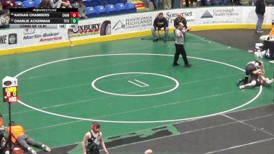 147 lbs Consi Of 16 #1 - Nathan Chambers, Chambersburg vs Charlie Ackerman, Titusville