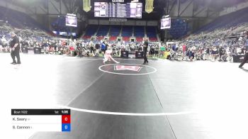 117 lbs Cons 16 #2 - Kate Seery, Iowa vs Sydney Cannon, Illinois