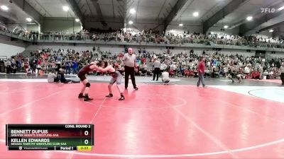 110 lbs Cons. Round 2 - Bennett Dupuis, Greater Heights Wrestling-AAA vs Kellen Edwards, Nevada Tiger Pit Wrestling Club-AAA
