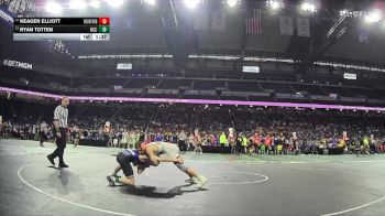 D1-126 lbs Quarterfinal - Ryan Totten, Detroit Catholic Central vs Keagen Elliott, Rockford