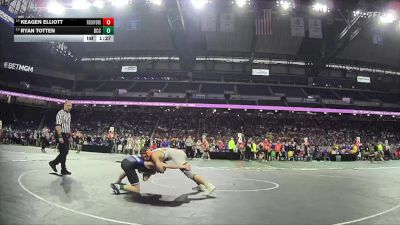 D1-126 lbs Quarterfinal - Ryan Totten, Detroit Catholic Central vs Keagen Elliott, Rockford