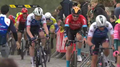 Defending Tour Of Flanders Champion Kasper Asgreen Drops Chain On Koppenberg