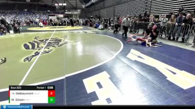 56 lbs Champ. Round 2 - Henry DeBeaumont, Moses Lake Wrestling Club vs Maverick Gibson, Inland Northwest Wrestling Training Center