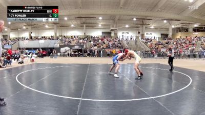 AA 175 lbs 1st Place Match - Cy Fowler, Cleveland High School vs Barrett Whaley, Knoxville Halls High School