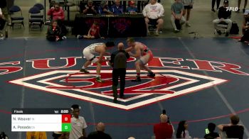 215 lbs Final - Noah Weaver, IN vs Angelo Posada, CA