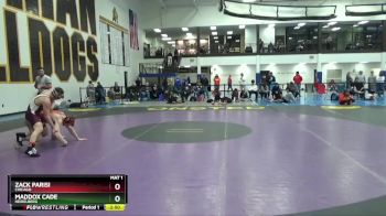 133 lbs 1st Place Match - Zack Parisi, Chicago vs Maddox Cade, Heidelberg