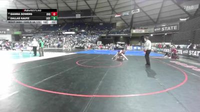 Girls 4A 170 lbs Cons. Round 4 - Gianna Sowers, Davis (Girls) vs Dallas Kautz, Lake Stevens (Girls)