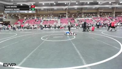 64 lbs Cons. Round 4 - Luke Brown, Open Mats vs Maverick Valdez, Black Fox