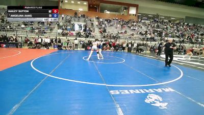 U20 Women - 72 lbs 5th Place Match - Hailey Sutton, MT vs Angelina Jiang, CA