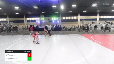 88 lbs 3rd Place - Vanessa Torres, Victory WC vs Lillia Ramos, Stampede WC