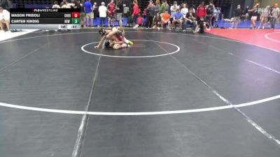 120 lbs Round Of 16 - Mason Frisoli, Cherryville vs Carter Kindig, New Bloomfield