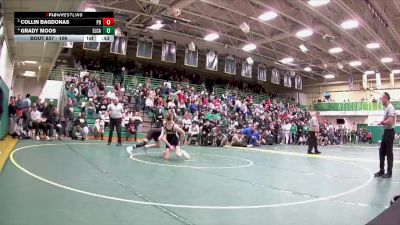 106 lbs 3rd Place Match - Grady Moos, Elyria Catholic vs Collin Bagdonas, Perrysburg