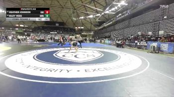 Girls 3A 105 lbs Cons. Round 3 - Kiley Vess, Sedro-Woolley (Girls) vs Heather Johnson, Lincoln (Tacoma) (Girls)