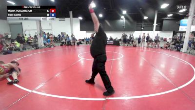 100 lbs Mark Vlacancich, New Jersey vs Rye Davis, Arkansas