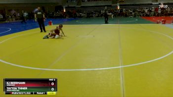 85 lbs Cons. Round 2 - Kj Beermann, Wabasso vs Tayton Thiner, Worthington