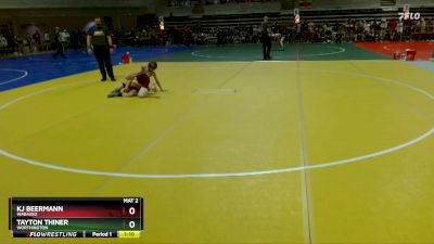 85 lbs Cons. Round 2 - Kj Beermann, Wabasso vs Tayton Thiner, Worthington