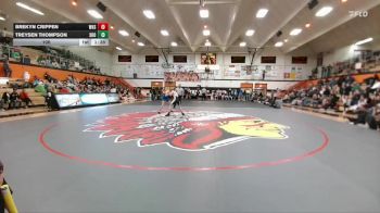 106 lbs Round 3 (6 Team) - Treysen Thompson, Shoshoni vs Brekyn Crippen, Worland High School