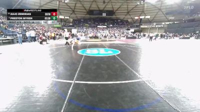 Boys 3A 113 lbs Cons. Round 4 - Julio Zendejas, Central Kitsap vs Preston Myren, Kelso