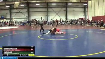 133 lbs Cons. Round 1 - Yuri Case, Plymouth State University vs Conner Mackie, Bridgewater State University