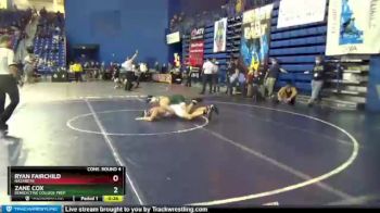160 lbs Cons. Round 4 - Zane Cox, Benedictine College Prep vs Ryan Fairchild, Nazareth