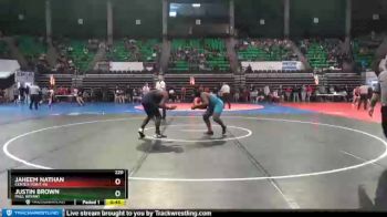220 lbs Cons. Round 2 - Jaheem Nathan, Center Point HS vs Justin Brown, Paul Bryant