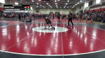 90 lbs Round 2 - Cassandra Halbur, Tea Area Titans vs Lennox Theis, New Prague Wrestling