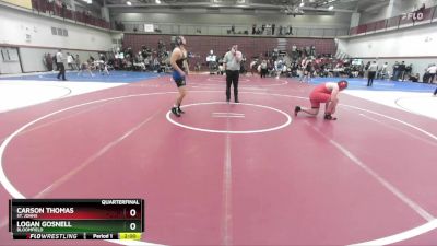 215 lbs Quarterfinal - Carson Thomas, St. Johns vs Logan Gosnell, Bloomfield