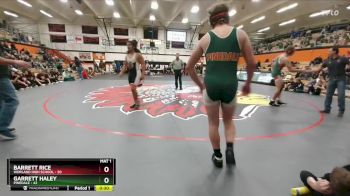 175 lbs Round 3 (6 Team) - Garrett Haley, Pinedale vs Barrett Rice, Worland High School