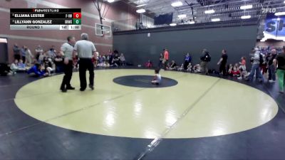 37 lbs Round 1 - Lillyann Gonzalez, Snake River Wrestling Club vs Elliana Lester, FLIGHT - Vallivue Wrestling
